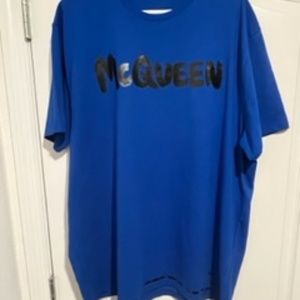 Royal Blue Alexander Mcqueen T shirt